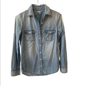 J. Crew Light Wash Denim Shirt